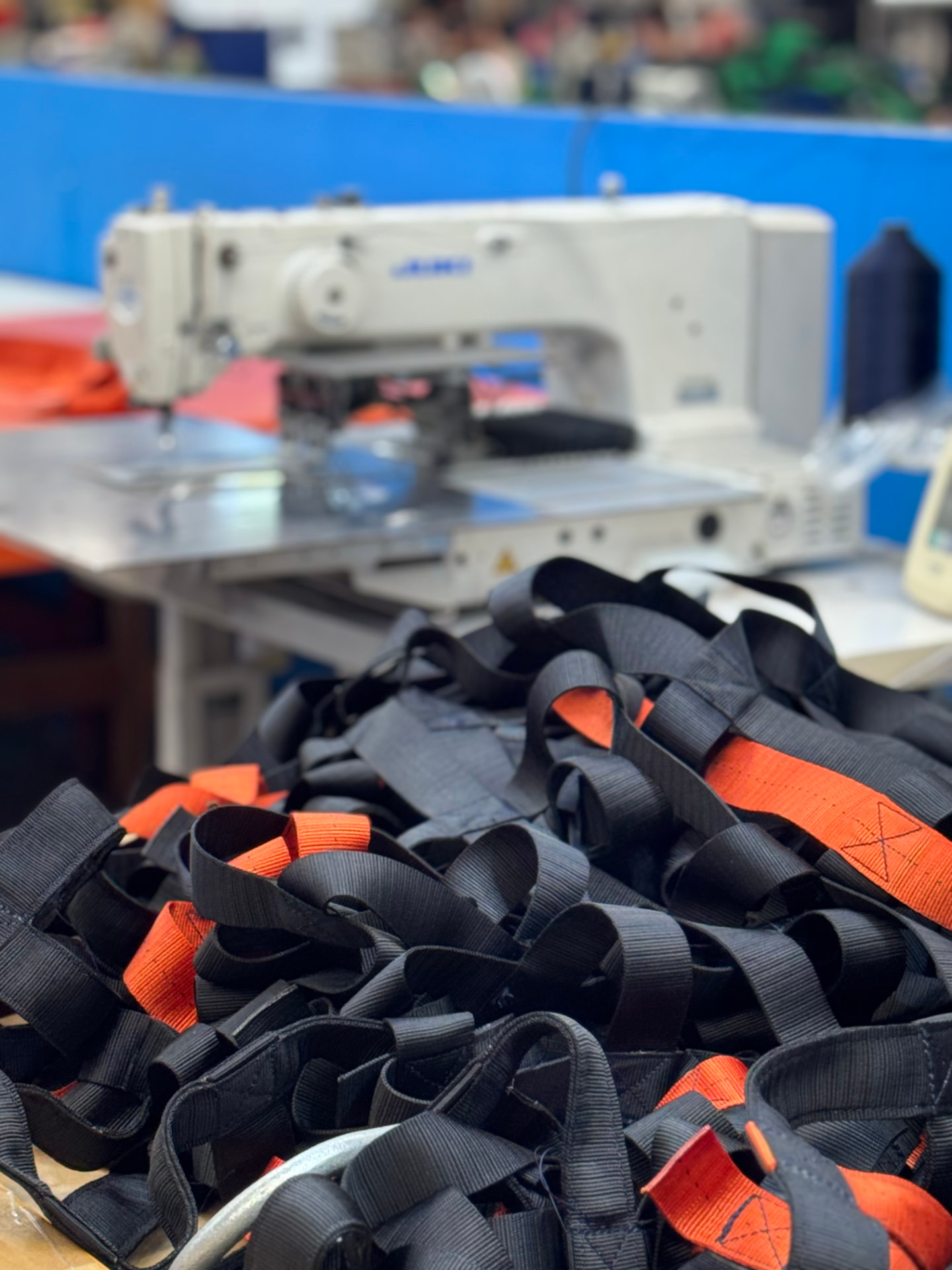 Bar-tacked strap runs